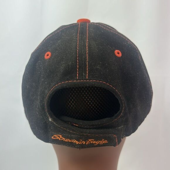 Harley Davidson Motocycles Screamin Eagle Flame Hat Black Orange Cap . - Picture 6 of 9